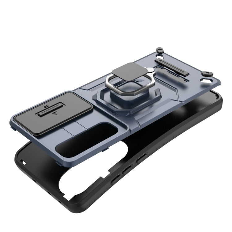 For OnePlus Nord CE4 5G Global Sliding Camshield TPU + PC Shockproof Phone Case with Holder(Green) - free shipping - PMC TechLife - Order now!