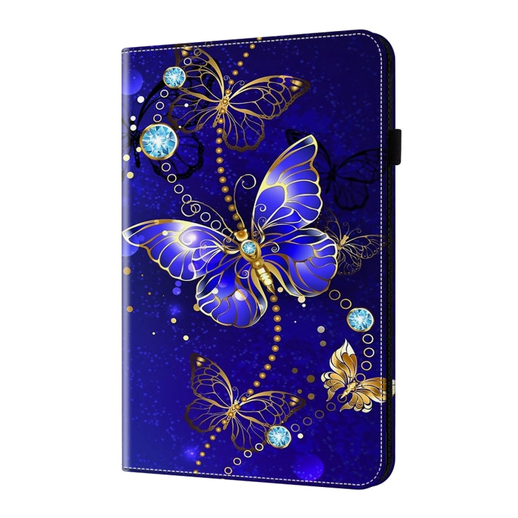 For iPad Air 13 2024 / Pro 12.9 2022 Crystal Texture Painted Leather Tablet Case(Diamond Butterflies) - iPad Pro 12.9 (2022/2021) Cases by PMC Jewellery | Online Shopping South Africa | PMC Jewellery | Buy Now Pay Later Mobicred