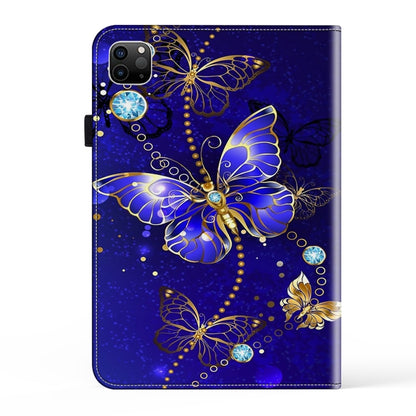 For iPad Air 13 2024 / Pro 12.9 2022 Crystal Texture Painted Leather Tablet Case(Diamond Butterflies) - iPad Pro 12.9 (2022/2021) Cases by PMC Jewellery | Online Shopping South Africa | PMC Jewellery | Buy Now Pay Later Mobicred