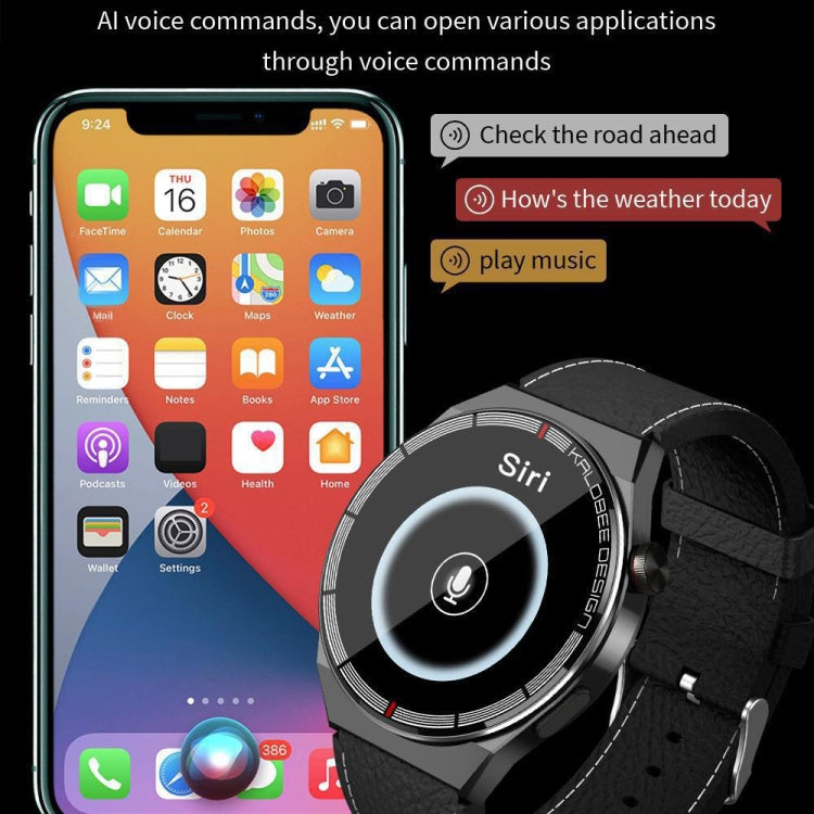 1.3 inch Bamboo Steel Band IP68 Waterproof Smart Watch Support Bluetooth Call(Black) - Smart Watches by PMC TechLife | Online Shopping South Africa | PMC TechLife | Buy Now Pay Later Mobicred