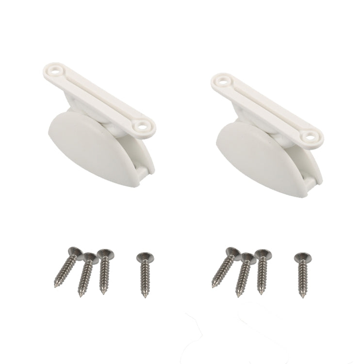 A8627 2 Pair RV Hatch Semi-circular Retainer Kit with Screws(White) - Car Anti-Slip Mats by PMC Jewellery | Online Shopping South Africa | PMC Jewellery | Buy Now Pay Later Mobicred