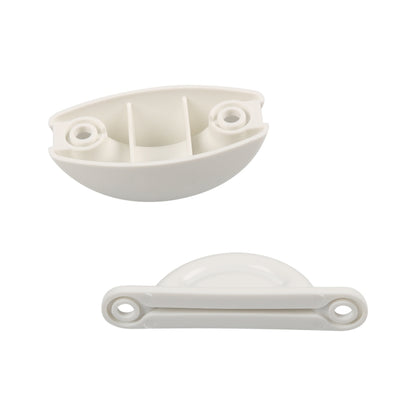 A8627 2 Pair RV Hatch Semi-circular Retainer Kit with Screws(White) - Car Anti-Slip Mats by PMC Jewellery | Online Shopping South Africa | PMC Jewellery | Buy Now Pay Later Mobicred