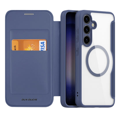 For Samsung Galaxy S24+ 5G DUX DUCIS Skin X Pro Series Magsafe PC + TPU Phone Leather Case(Blue) - Galaxy S24+ 5G Cases by DUX DUCIS | Online Shopping South Africa | PMC Jewellery | Buy Now Pay Later Mobicred