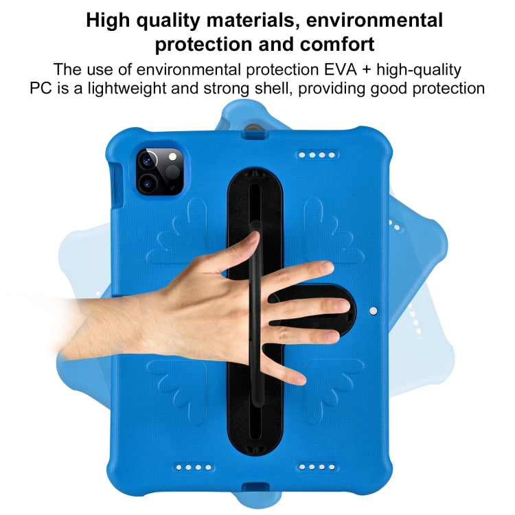 For iPad Pro 11 2024 Shield 360 Rotation Handle EVA Shockproof PC Tablet Case(Blue Black) - iPad Pro 11 2024 Cases by PMC TechLife | Online Shopping South Africa | PMC TechLife | Buy Now Pay Later Mobicred