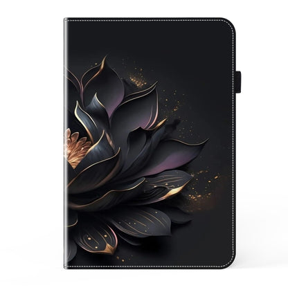 For Samsung Galaxy Tab S7 / S8 / S9 Crystal Texture Painted Leather Tablet Case(Purple Lotus) - Galaxy Tab S9 Cases by PMC Jewellery | Online Shopping South Africa | PMC Jewellery | Buy Now Pay Later Mobicred