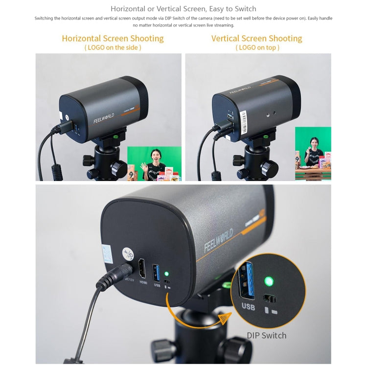 FEELWORLD HV10X Professional Streaming Camera Full HD 1080P 60fps USB 3.0 HDMI(AU Plug) - free shipping - PMc TechLife - Order now!