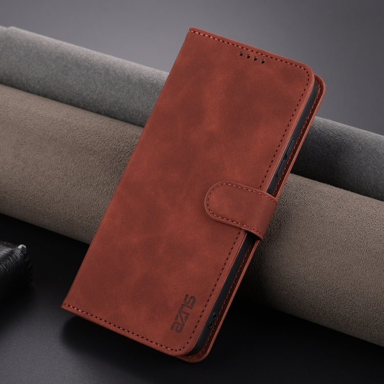 For Huawei Maimang A20 AZNS Skin Feel Calf Texture Flip Leather Phone Case(Brown) - Huawei Cases by AZNS | Online Shopping South Africa | PMC Jewellery | Buy Now Pay Later Mobicred