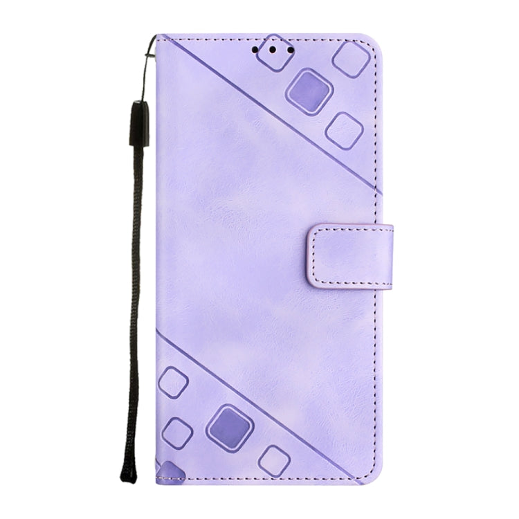 For Google Pixel 9 Pro XL Skin-feel Embossed Leather Phone Case(Light Purple) - Google Cases by PMC Jewellery | Online Shopping South Africa | PMC Jewellery | Buy Now Pay Later Mobicred