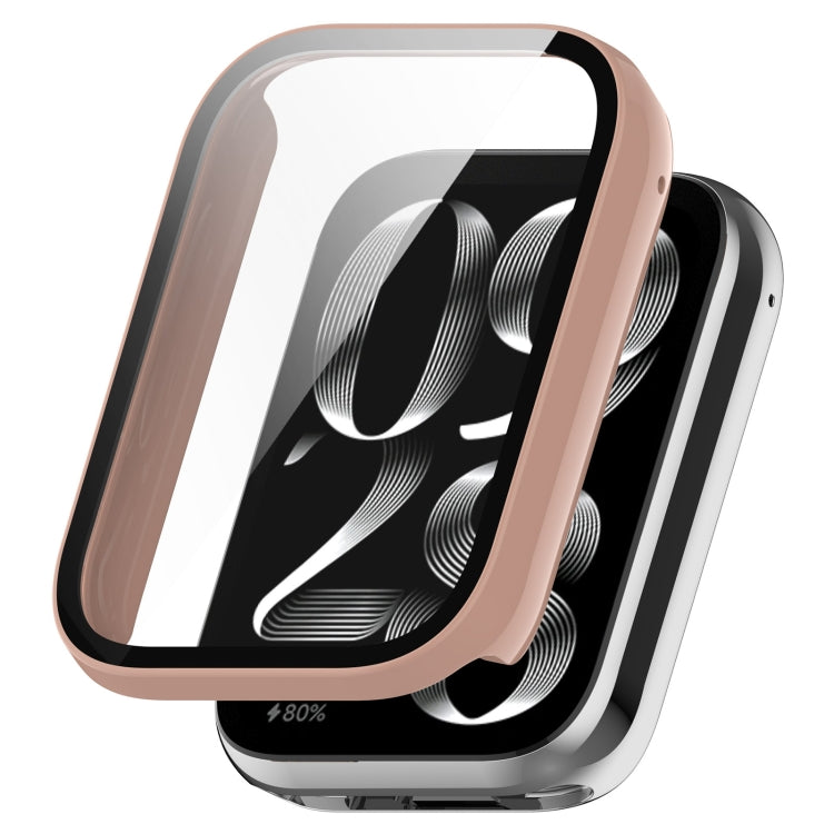 For Xiaomi Mi Band 8 Pro PC + Tempered Glass Film Integrated Watch Protective Case(Pink) - Watch Cases by PMC Jewellery | Online Shopping South Africa | PMC Jewellery | Buy Now Pay Later Mobicred