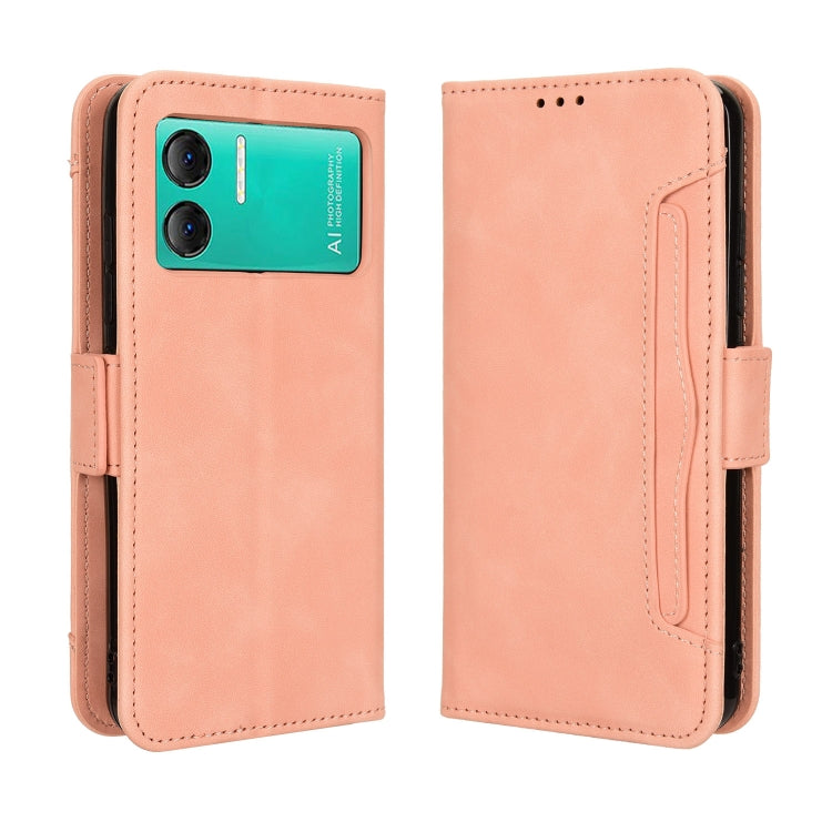 For Doogee X98 Skin Feel Calf Texture Card Slots Leather Phone Case(Pink) - Doogee Cases by PMC Jewellery | Online Shopping South Africa | PMC Jewellery | Buy Now Pay Later Mobicred