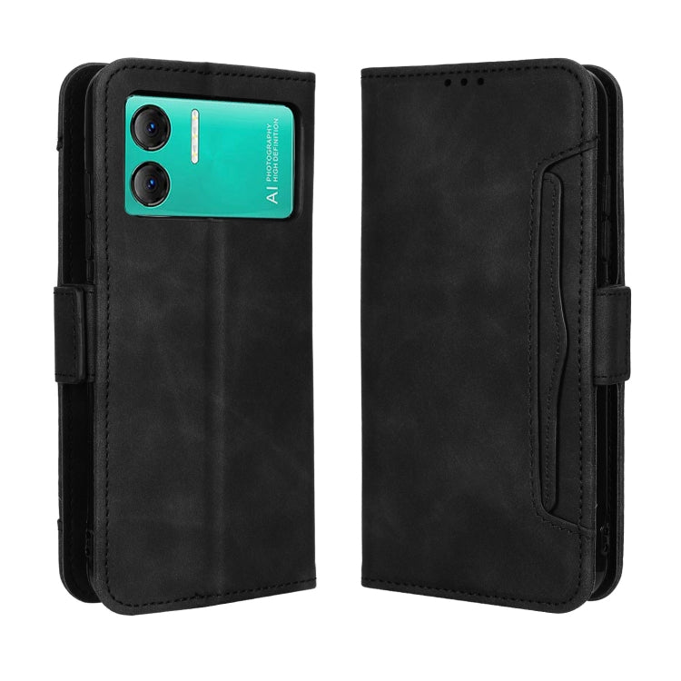 For Doogee X98 Skin Feel Calf Texture Card Slots Leather Phone Case(Black) - Doogee Cases by PMC TechLife | Online Shopping South Africa | PMC TechLife | Buy Now Pay Later Mobicred