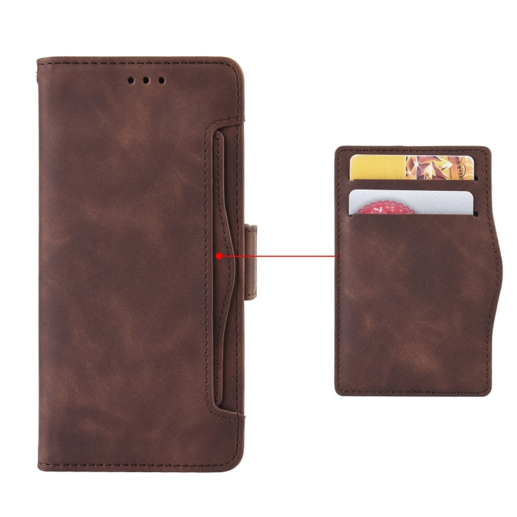 For Doogee X98 Skin Feel Calf Texture Card Slots Leather Phone Case(Brown) - Doogee Cases by PMC TechLife | Online Shopping South Africa | PMC TechLife | Buy Now Pay Later Mobicred