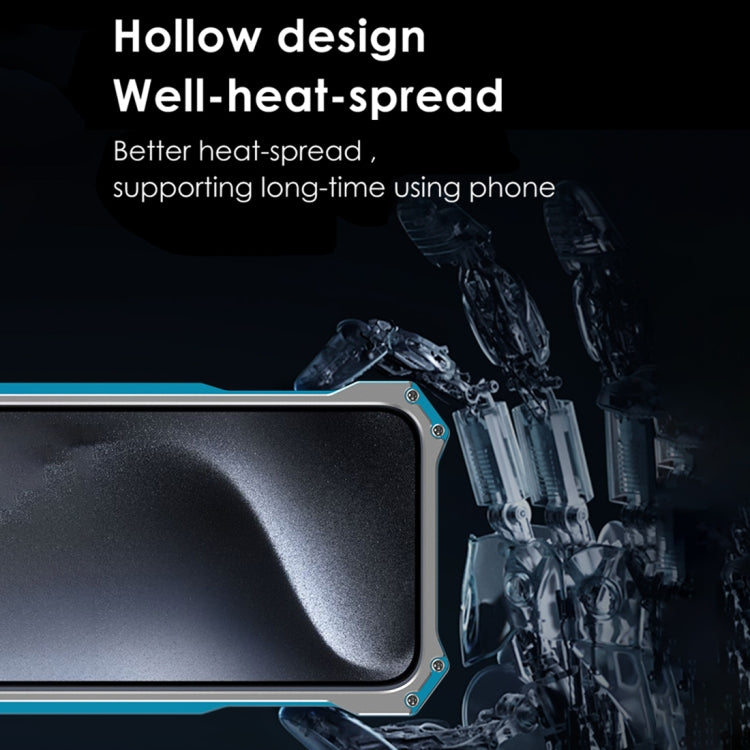 For iPhone 15 Pro Max R-JUST RJ17 Shockproof Armor Metal Phone Case(Blue) - free shipping - PMC TechLife - Order now!