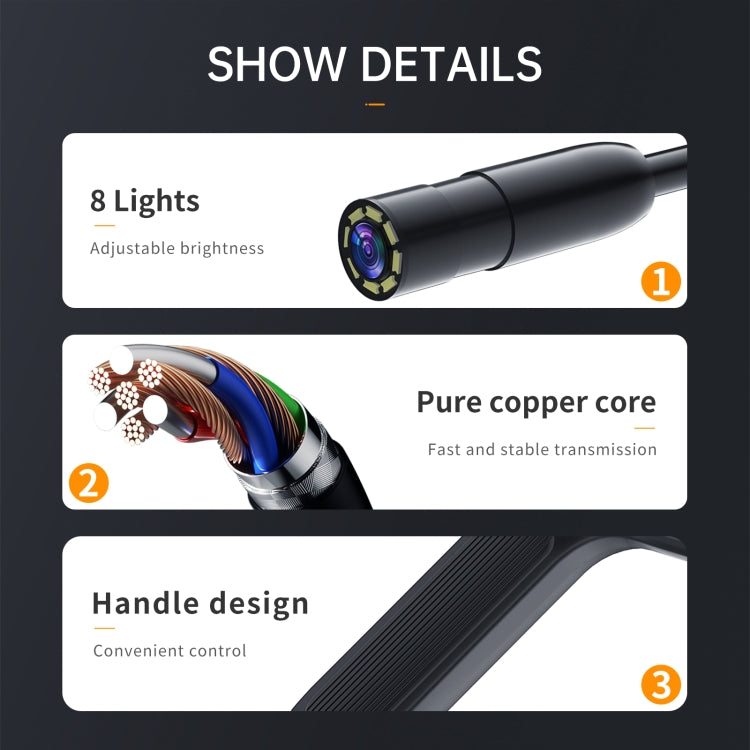 P200 5.5mm Front Lenses Integrated Industrial Pipeline Endoscope with 4.3 inch Screen, Spec:2m Tube -  by PMC Jewellery | Online Shopping South Africa | PMC Jewellery | Buy Now Pay Later Mobicred