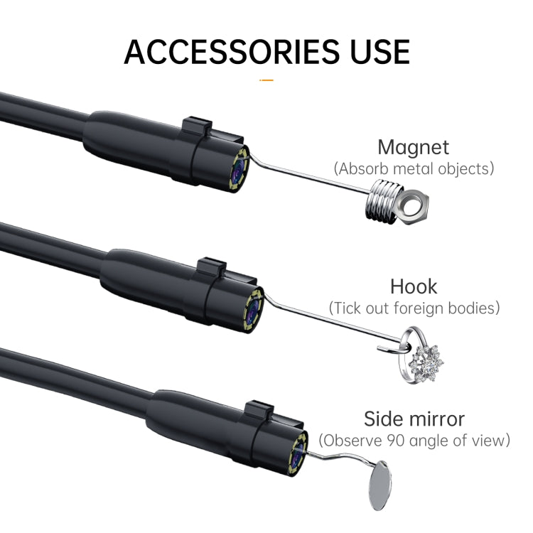 P200 8mm Front Lenses Detachable Industrial Pipeline Endoscope with 4.3 inch Screen, Spec:10m Tube -  by PMC Jewellery | Online Shopping South Africa | PMC Jewellery | Buy Now Pay Later Mobicred