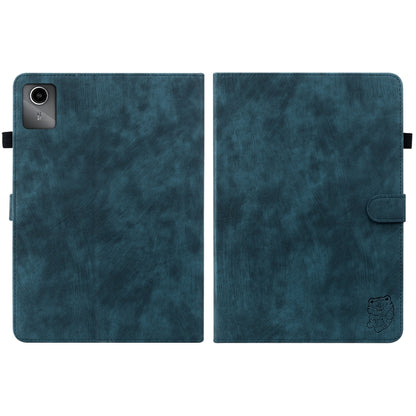 For Lenovo Tab M11/Xiaoxin Pad 11 2024 Tiger Pattern Flip Leather Tablet Case(Dark Blue) - Lenovo by PMC Jewellery | Online Shopping South Africa | PMC Jewellery | Buy Now Pay Later Mobicred