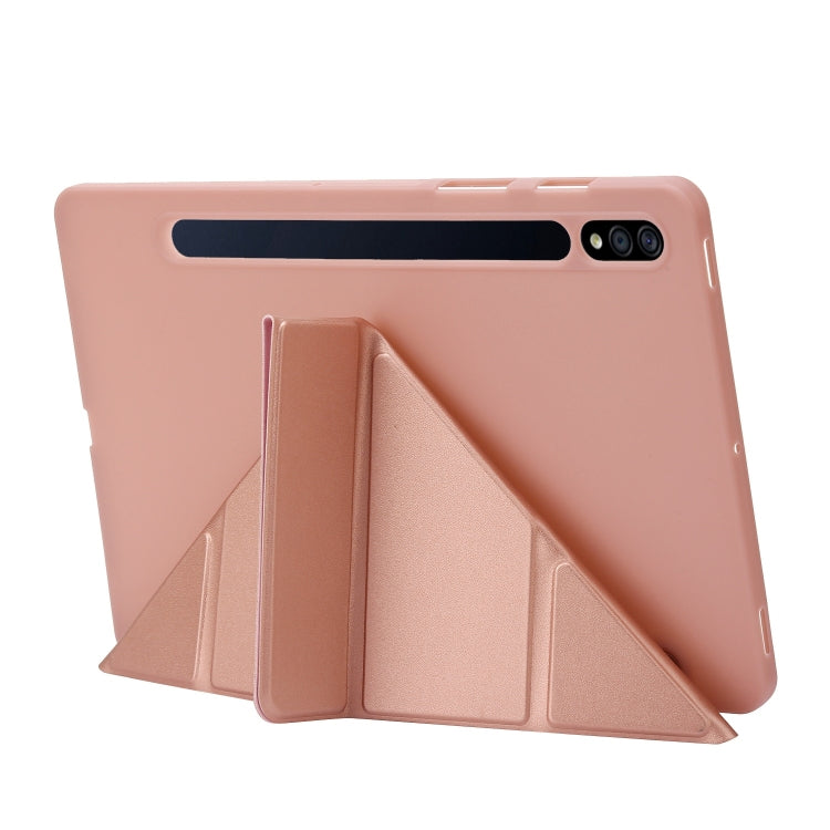 For Samsung Galaxy Tab S9 Deformation Silicone Leather Tablet Case(Red) - Galaxy Tab S9 Cases by PMC Jewellery | Online Shopping South Africa | PMC Jewellery | Buy Now Pay Later Mobicred