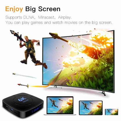 6K Ultra HD Android 12.0 Smart TV Box with Remote Control, 4GB+32GB, Allwinner H616 1.5GHZ Quad-Core(US Plug) - Others by PMC Jewellery | Online Shopping South Africa | PMC Jewellery | Buy Now Pay Later Mobicred