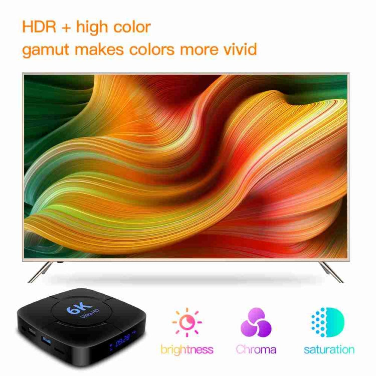 6K Ultra HD Android 12.0 Smart TV Box with Remote Control, 4GB+32GB, Allwinner H616 1.5GHZ Quad-Core(EU Plug) - Others by PMC Jewellery | Online Shopping South Africa | PMC Jewellery | Buy Now Pay Later Mobicred