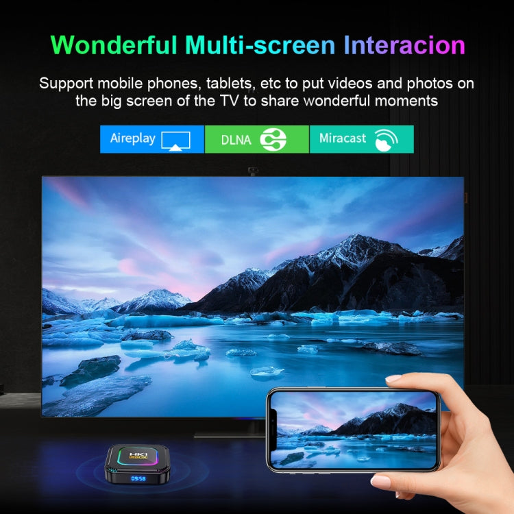 HK1 RBOX K8 8K Android 13.0 Smart TV Box with Remote Control, 4GB+128GB, RK3528 Quad-Core(EU Plug) - Others by PMC TechLife | Online Shopping South Africa | PMC TechLife | Buy Now Pay Later Mobicred
