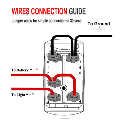 6pcs / Set Car Marine 5 Pin Rocker Switch Jumper Wire kit with Male & Female Terminals - DIY Cables by PMC Jewellery | Online Shopping South Africa | PMC Jewellery | Buy Now Pay Later Mobicred