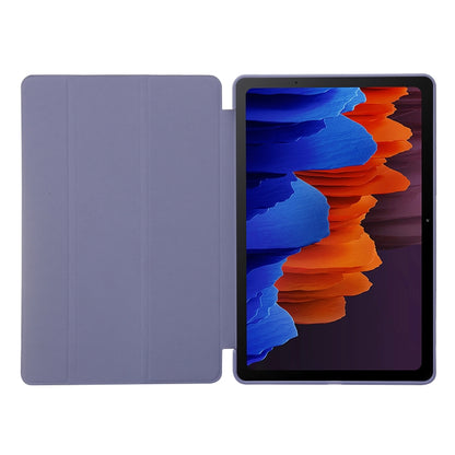 For Samsung Galaxy Tab S9+ / S10+ 3-Fold Holder Silicone Leather Tablet Case(Gold) - Galaxy Tab S9+ Cases by PMC Jewellery | Online Shopping South Africa | PMC Jewellery | Buy Now Pay Later Mobicred