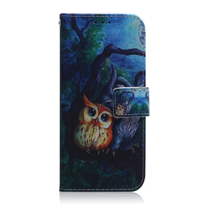 For Motorola Moto G Power 5G 2024 Coloured Drawing Flip Leather Phone Case(Oil Painting Owl) - Motorola Cases by PMC Jewellery | Online Shopping South Africa | PMC Jewellery | Buy Now Pay Later Mobicred