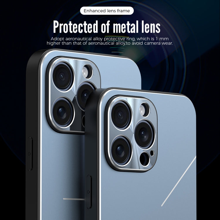 For iPhone 15 Plus R-JUST RJ52 3-Line Style Metal TPU Shockproof Phone Case(Silver) - iPhone 15 Plus Cases by R-JUST | Online Shopping South Africa | PMC Jewellery | Buy Now Pay Later Mobicred