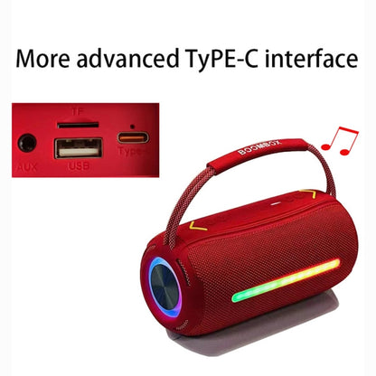 T&G X360 20W RGB Colorful Bluetooth Speaker Portable Outdoor 3D Stereo Speaker(Red) - Desktop Speaker by T&G | Online Shopping South Africa | PMC Jewellery | Buy Now Pay Later Mobicred