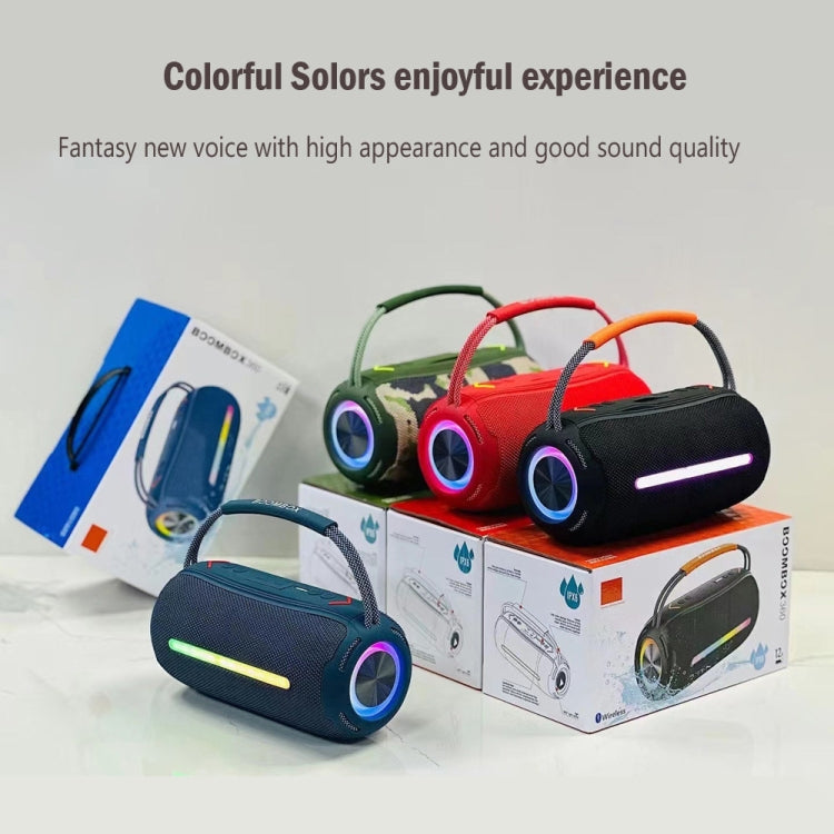 T&G X360 20W RGB Colorful Bluetooth Speaker Portable Outdoor 3D Stereo Speaker(Red) - Desktop Speaker by T&G | Online Shopping South Africa | PMC Jewellery | Buy Now Pay Later Mobicred