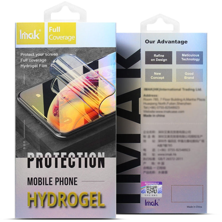 For iPhone 15 Pro Max 2pcs/Set imak Curved Hydrogel Film Pnone Back Protector - iPhone 15 Pro Max Tempered Glass by imak | Online Shopping South Africa | PMC Jewellery | Buy Now Pay Later Mobicred