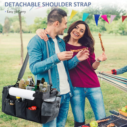 Foldable and Portable Outdoor Car Camping Picnic Storage Bag(Black) - Stowing Tidying by PMC Jewellery | Online Shopping South Africa | PMC Jewellery | Buy Now Pay Later Mobicred