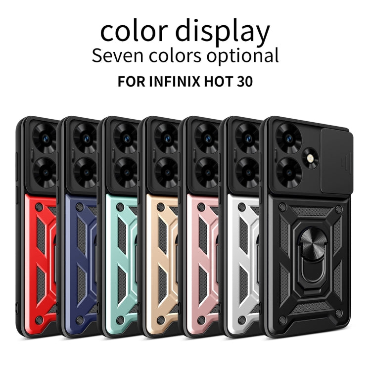 For Infinix Hot 30 Sliding Camera Cover Design TPU+PC Phone Case(Silver) - Infinix Cases by PMC TechLife | Online Shopping South Africa | PMC TechLife | Buy Now Pay Later Mobicred