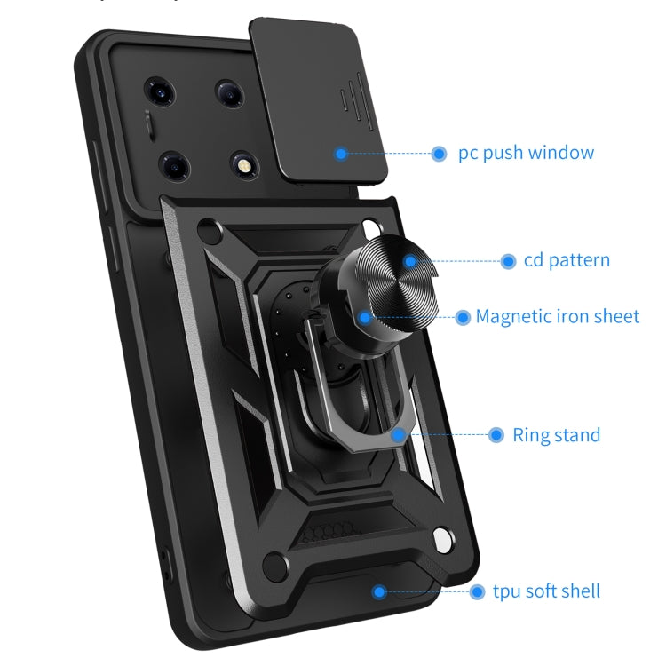 For Infinix Note 30 VIP Sliding Camera Cover Design TPU+PC Phone Case(Blue) - Infinix Cases by PMC Jewellery | Online Shopping South Africa | PMC Jewellery | Buy Now Pay Later Mobicred