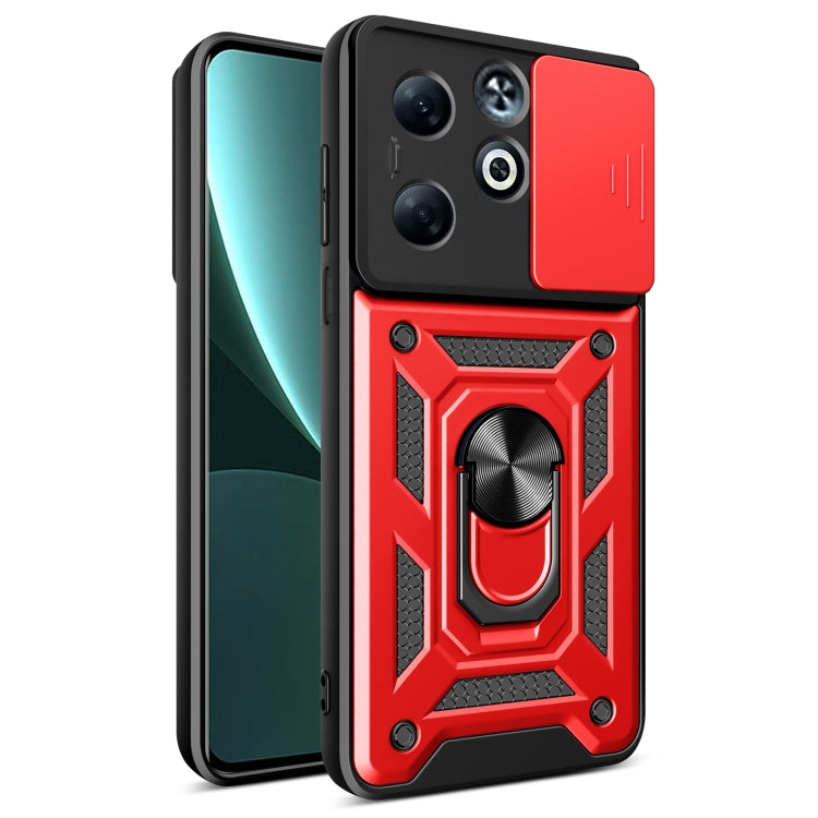 For Infinix Smart 8 Plus / 8 Pro Sliding Camera Cover Design TPU+PC Phone Case(Red) - Infinix Cases by PMC TechLife | Online Shopping South Africa | PMC TechLife | Buy Now Pay Later Mobicred