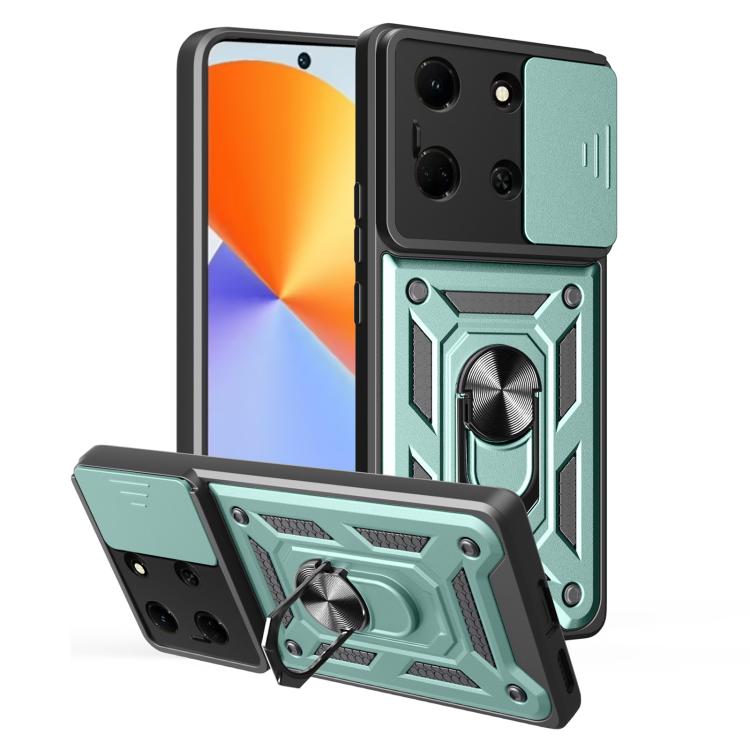 For Infinix Note 30 5G Sliding Camera Cover Design TPU+PC Phone Case(Green) - free shipping - PMC TechLife - Order now!