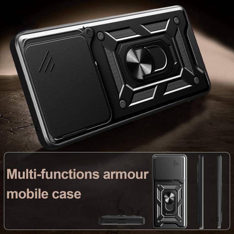 For Infinix Note 40X 5G Sliding Camera Cover Design TPU+PC Phone Case(Silver) - free shipping - PMC TechLife - Order now!