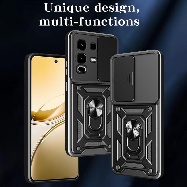 For Infinix Note 50s Sliding Camera Cover Design TPU+PC Phone Case(Red) - free shipping - PMC TechLife - Order now!