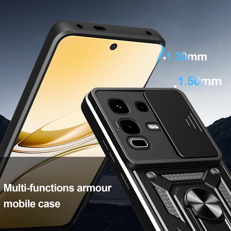 For Infinix Note 50s Sliding Camera Cover Design TPU+PC Phone Case(Red) - free shipping - PMC TechLife - Order now!