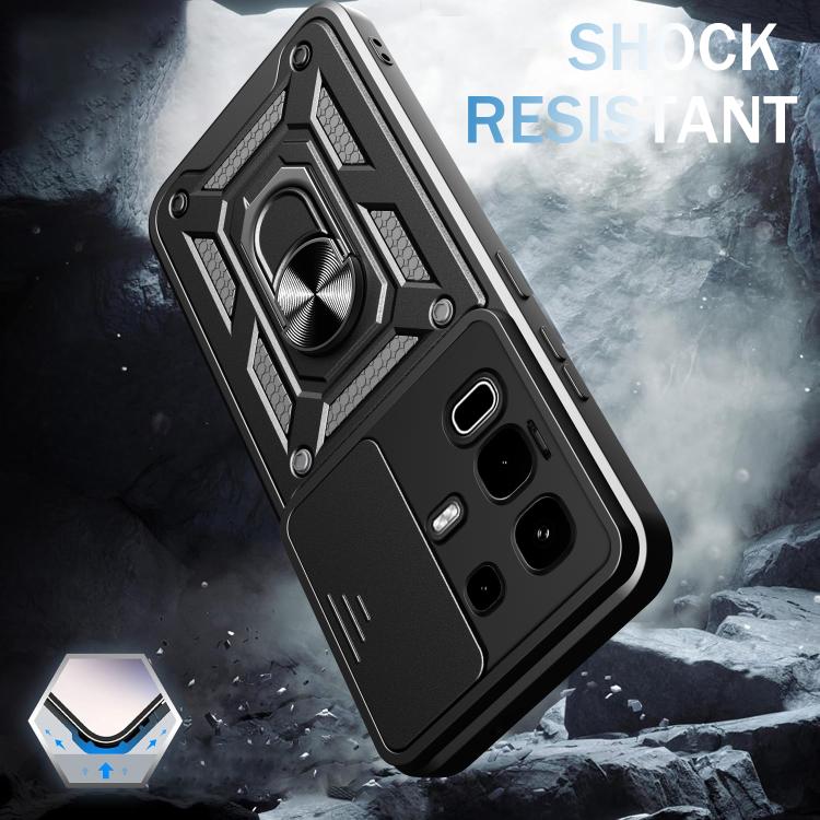 For Infinix Note 50s Sliding Camera Cover Design TPU+PC Phone Case(Blue) - free shipping - PMC TechLife - Order now!