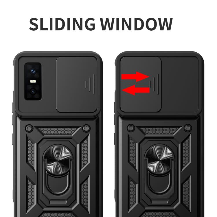 For Infinix GT 30 Pro Sliding Camera Cover Design TPU+PC Phone Case(Silver) - free shipping - PMC TechLife - Order now!