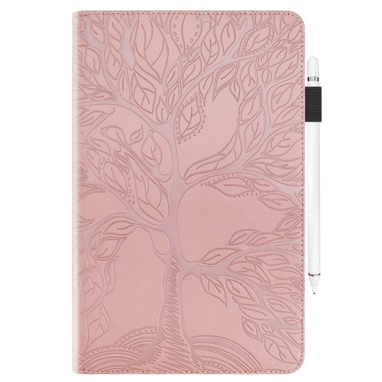 For Honor Pad X9 / X8 Pro Tree Life Series Embossed Leather Tablet Case(Rose Gold) - Honor by PMC TechLife | Online Shopping South Africa | PMC TechLife | Buy Now Pay Later Mobicred