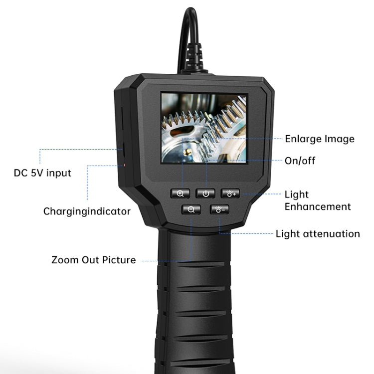 128AV 8mm Lenses Industrial Pipeline Endoscope with 2.4 inch Screen, Spec:10m Tube -  by PMC Jewellery | Online Shopping South Africa | PMC Jewellery | Buy Now Pay Later Mobicred