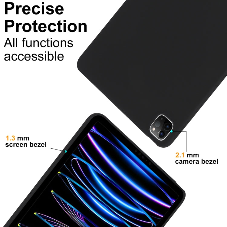 For iPad Air 11 2024 Oil Spray Skin-friendly TPU Tablet Case(Black) - iPad Air 11 2024 Cases by PMC Jewellery | Online Shopping South Africa | PMC Jewellery | Buy Now Pay Later Mobicred