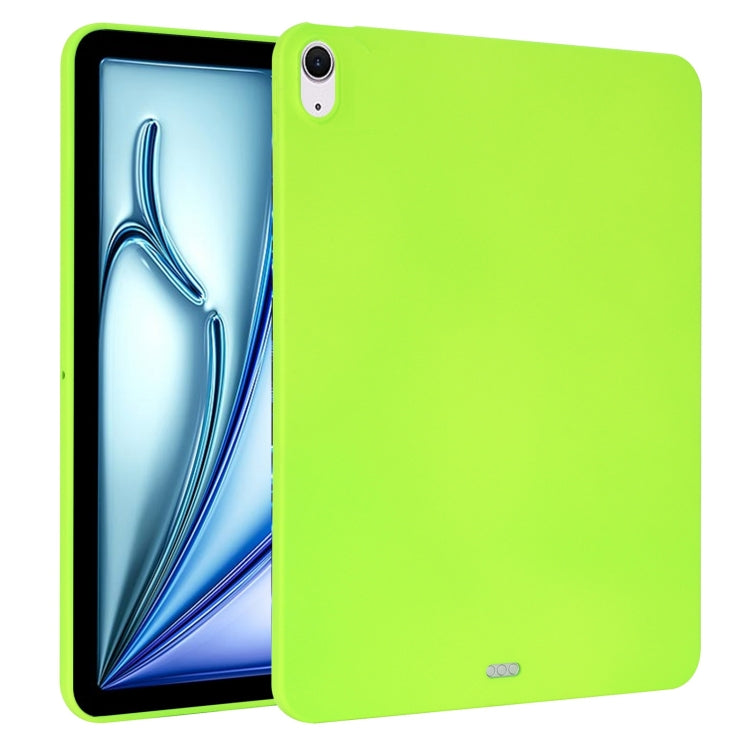 For iPad Air 11 2024 / 2025 Oil Spray Skin-friendly TPU Tablet Case(Fluorescent Green) - iPad Air 11 2025 / 2024 Cases by PMC Jewellery | Online Shopping South Africa | PMC Jewellery | Buy Now Pay Later Mobicred