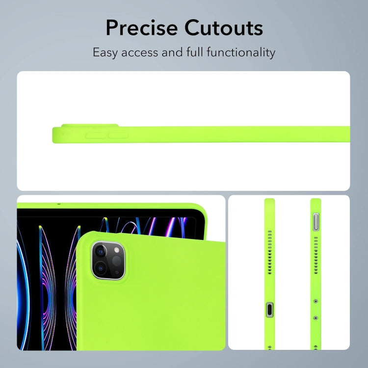 For iPad Air 11 2024 / 2025 Oil Spray Skin-friendly TPU Tablet Case(Fluorescent Green) - iPad Air 11 2025 / 2024 Cases by PMC Jewellery | Online Shopping South Africa | PMC Jewellery | Buy Now Pay Later Mobicred