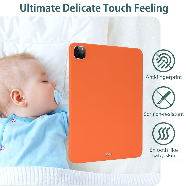 For iPad Pro 11 2024 Oil Spray Skin-friendly TPU Tablet Case(Orange) - iPad Pro 11 2024 Cases by PMC Jewellery | Online Shopping South Africa | PMC Jewellery | Buy Now Pay Later Mobicred