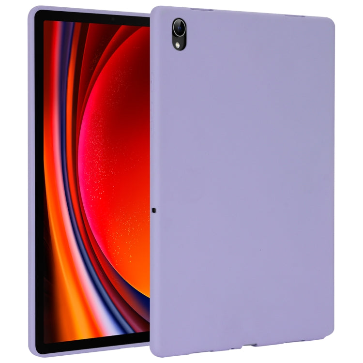 For Samsung Galaxy Tab S9 Oil Spray Skin-friendly TPU Tablet Case(Purple) - Galaxy Tab S9 Cases by PMC Jewellery | Online Shopping South Africa | PMC Jewellery | Buy Now Pay Later Mobicred