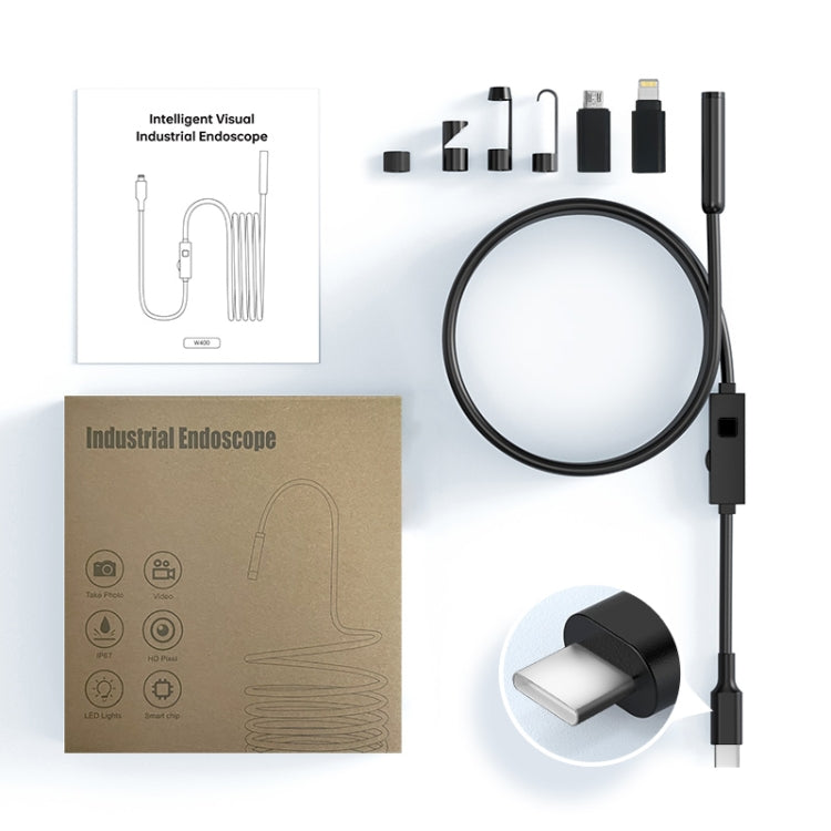 YP105 8mm Lenses 2MP HD Industry Endoscope Support Mobile Phone Direct Connection, Length:5m -  by PMC Jewellery | Online Shopping South Africa | PMC Jewellery | Buy Now Pay Later Mobicred