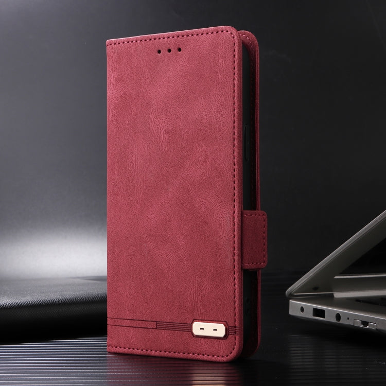 For Honor X50i / 90 Lite Magnetic Clasp Flip Leather Phone Case(Red) - Motorola Cases by PMC Jewellery | Online Shopping South Africa | PMC Jewellery | Buy Now Pay Later Mobicred